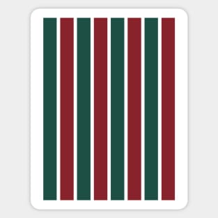 Fluminense Classic Red and Green Stripes Sticker